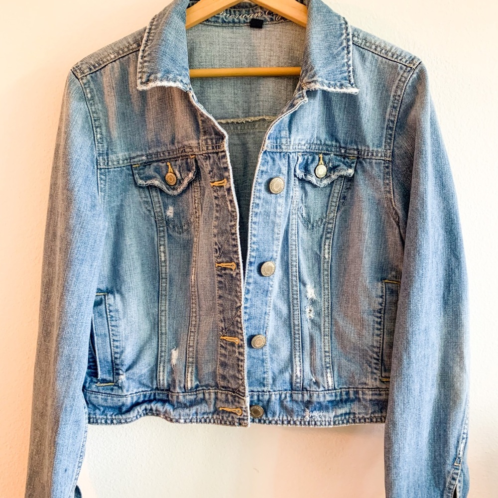 Distressed Jean Jacket